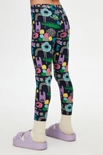 Kız Çocuk Cutouts Animal Desen Tayt