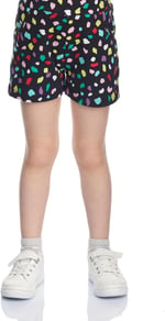 Kız Çocuk Cutouts Shape Desen Cepli Şort