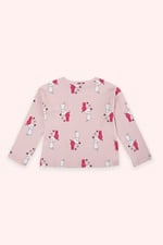 Kız Çocuk Desenli Pembe Pijama Takımı 3 Yaş (98 cm)