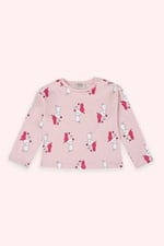 Kız Çocuk Desenli Pembe Pijama Takımı 3 Yaş (98 cm)