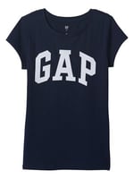 Kız Çocuk Gap Logo T-Shirt Lacivert