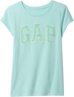 Kız Çocuk Gap Logo T-Shirt Su Yeşili