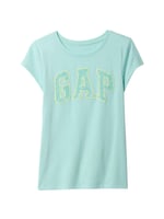 Kız Çocuk Gap Logo T-Shirt Su Yeşili