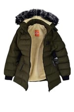 Kız Çocuk Kapüşonlu Kaban BGL-ST03449