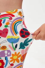 Kız Çocuk Little Friends Desenli Tayt