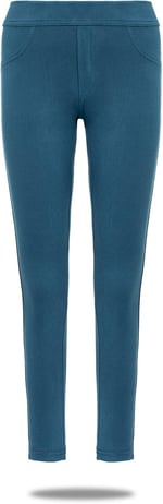 KIZ ÇOCUK PAMUKLU NORMAL BEL JEAN PANTOLON LİKRALI RENKLİ TAYT - 354-1