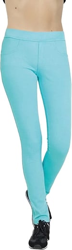 KIZ ÇOCUK PAMUKLU NORMAL BEL JEAN PANTOLON LİKRALI RENKLİ TAYT - 354-1