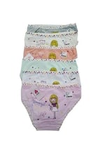 Kız Çocuk Pembe Desenli Baskılı Slip Külot 6'lı Paket