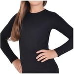 Kız Çocuk Termal Üst, 5-7 Yaş, Siyah, %60 Polyester %35 Viskon %5 Elastan Termal Üst