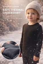 Kız/Erkek Çocuk Termal İçlik Atlet Unisex Fanila Sıcak Esnek