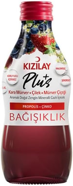 KIZILAY Plus Kara Mürver & Çilek & Mürver Çiçeği 200 Ml X 24 Şişe - Erzincan