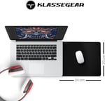 Klasse Classic Mouse Pad, 29x24 ve 24x20 cm Ofis Tipi, Küçük ve Orta Boy, Kaymaz Taban, Pürüzsüz Yüzey, Baskısız Tip Masa Koruyucu, Ergonomik Mouse Ped (Küçük Boy 24x20 cm)