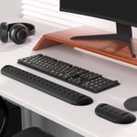 Klasse Gaming Klavye ve Mouse Bilek Destek Seti, ErgoPad, Kaymaz Tabanlı, Nefes Alan Kumaş, Ağrı Önleyici (Siyah Destek Seti) - Seçenekler: Siyah Destek Seti, Beyaz Destek Seti, Beyaz Fare Desteği...