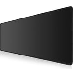 Klasse Pro Black Edition - Dikişli Kenar 70x30, 90x40, 100x50 ve 120x60 cm Oyuncu Gaming Mouse Pad (Siyah, 90x40 cm) - Seçenekler: 50U x 100G cm, 70x30 cm, 90x40 cm, 120x60 cm