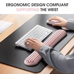 Klavye Bilek Dinlenme Seti, Petek Tasarımı, Ergonomik Bilek Fare Destek pedini kullanır. Yumuşak Silikon Yazma Bilek Ağrısını hafifletir, Ofisler, Evler, Oyunlar, Dizüstü Bilgisayarlar için Uygun