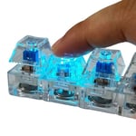 Klavye Fidget Oyuncağı - Stres Giderici 4 Tuşlu Klavye Fidget Anahtarlık | Taşınabilir Şeffaf Renkli Işıklı Tıklayıcı | Çocuklar Ve Yetişkinler Için Mekanik Stres Giderici Oyuncak