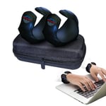 Klavye, Mouse pad, Dizüstü Bilgisayar ve PC Çalışması veya Oyuncu Desteği için Giyilebilir Oyun Bilek Desteği (SİYAH, S-M)