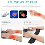 Klavye ve Fare için Yükseltilmiş İpeksi Bilek Desteği, Klavye için Ergonomik Bilek Desteği, Bellek Köpüğü Klavye Bilek Desteği Bilek Ağrısını ve Karpal Tüneli Rahatlatır (Siyah)