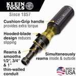 Klein 85191 7 – 1/2 inç konduit-fitting ve rende tornavida