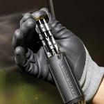 Klein Tools 32307 çok uçlu manipülasyon emniyetli tornavida, 27'si 1 arada torx, altıgen, tork ve İngiliz anahtarı uçları, 1/4 inç lokma anahtar tornavidası ile