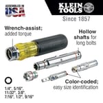 Klein Tools 32801 tornavida 5’i 1 arada, dayanıklı, 32807MAG
