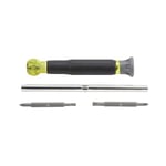 KLEIN TOOLS 4'ü 1 arada elektronik tornavida, döner kapaklı, 32581, sarı/siyah