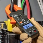 Klein Tools CL120 Dijital Kelepçe Ölçer, Otomatik Aralık 400 Amper AC/DC ve Temassız Voltaj Ölçer, Turuncu