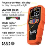 Klein Tools ET140 Malzeme Nem Ölçme Aleti Ölçüm Alanı Yapı Nemlendirme (Alan)%0 ila%100 vol Mes