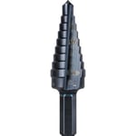 Klein Tools KTSB03 Kademeli Matkap Ucu - Yüksek Hız Çeliği - 2 Oluklu - Alüminyum Titanyum Nitrür Kaplama - 1/4