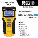 Klein Tools VDV526-200 Kablo Test Cihazı, LAN Scout Jr. 2 Ethernet Kablosu Test Cihazı, CAT 5e, RJ45 Bağlantılı CAT 6/6A Kablolar