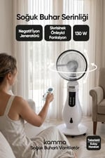 KMF130 İyonizerli 130W Soğuk Buharlı Vantilatör