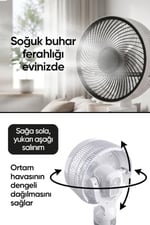 KMF130 İyonizerli 130W Soğuk Buharlı Vantilatör