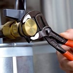 KNIPEX Cobra, Su Pompası Pensesi | 2K Saplı Boru Anahtarı, Büyük, Krom Vanadyum, Atramentize Edilmiş Pas Koruması, 300 Mm, 87 02 300