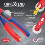 Knipex diyagonal kesiciler siyah atramentize edilmiş, çok bileşenli saplarla 160 mm 70 02 160