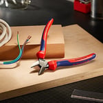 Knipex diyagonal kesiciler siyah atramentize edilmiş, çok bileşenli saplarla 160 mm 70 02 160