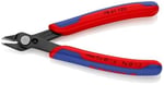KNIPEX Elektronik Süper Kesiciler, yumuşak teller ve fiber optik kablolar için elektronik çapraz kesiciler, paslanmaya karşı perdahlanmış, 125 mm 78 61 125