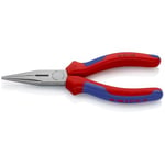 Knipex iğne kargaburun, kesici kenarlı (radyo pensesi) siyah atramentize edilmiş, çok bileşenli saplı 160 mm 25 02 160