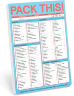 Knock Knock Pack This Pad (pastel versiyon) – Paket listesi ve seyahat aksesuarı, 15,2 x 22,9 cm