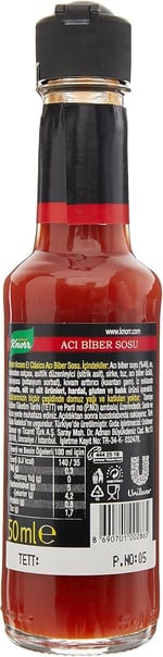 Knorr Acısso El Clasico Acı Biber Sosu, 50mL
