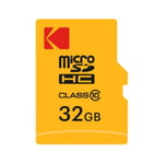 Kodak 32 GB Class 10 MicroSD hafıza kartı, SD adaptörlü