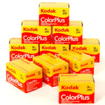 Kodak Colorplus 200 renkli film 35 mm 36, 10 adet