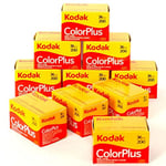 Kodak Colorplus 200 renkli film 35 mm 36, 10 adet