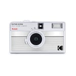KODAK EKTAR H35N Yarım Çerçeve Film Kamera, 35 mm, Yeniden Kullanılabilir, Odaksız, Ampul Fonksiyonu, Dahili Yıldız Filtresi, Kaplamalı Geliştirilmiş Lens (Film ve AAA Pil Dah - Seçenekler: Paket, Tek
