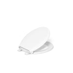 KOHLER 4639-RL-0 Cachet ReadyLatch Quiet Close Yuvarlak Klozet Kapağı, Beyaz
