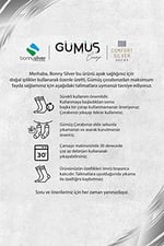 Koku Yapmayan Dizaltı İnce Gümüş Çorap -1