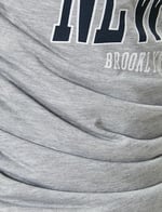 Kolej Tişört Baskılı Kruvaze Yaka Büzgü Detaylı Slim Fit Viskon Karışımlı
