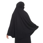 Kollu Sufle Çarşaf Üstü Peçeli Pratik Tesettür Hijab - Nikaplı Namaz Örtüsü