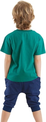 Komik Timsah Erkek Çocuk T-shirt Baggy Şort Takım