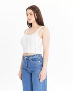 KONTRAST DANTELLİ TRİKO TOP