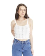 KONTRAST DANTELLİ TRİKO TOP